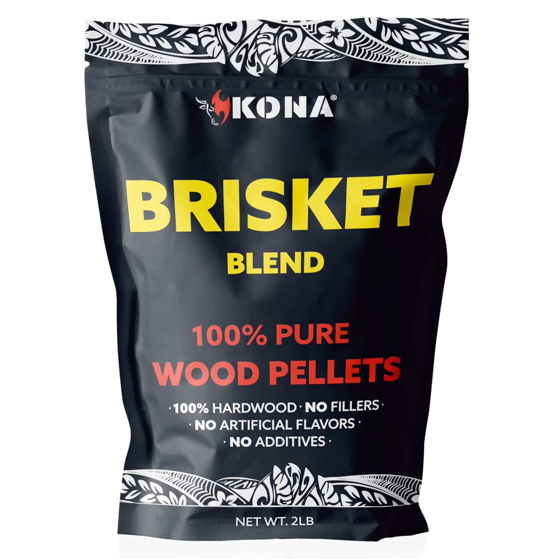 Kona Brisket Blend Smoker Pellets, Intended for Ninja Woodfire Outdoor Grill, 2 lb Resealable Bag