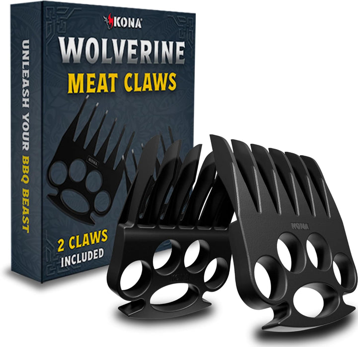 Kona Wolverine Meat Shredder Claws - Heavy Duty Bear Claw Meat Shredder for Pulled Pork, Beef, Chicken - Meat Claws, BBQ Accessories - Best Meat Shredder Claws for Grilling