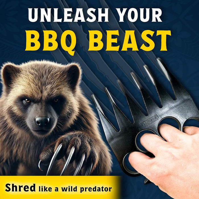 Kona Wolverine Meat Shredder Claws - Heavy Duty Bear Claw Meat Shredder for Pulled Pork, Beef, Chicken - Meat Claws, BBQ Accessories - Best Meat Shredder Claws for Grilling