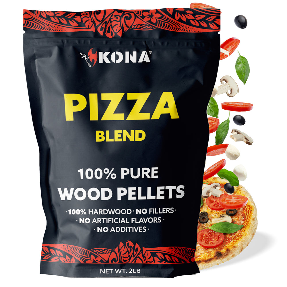 Kona Pizza Blend Wood Smoker Pellets- Ideal for Pizza Ovens, Smokers, and Smoker Tubes