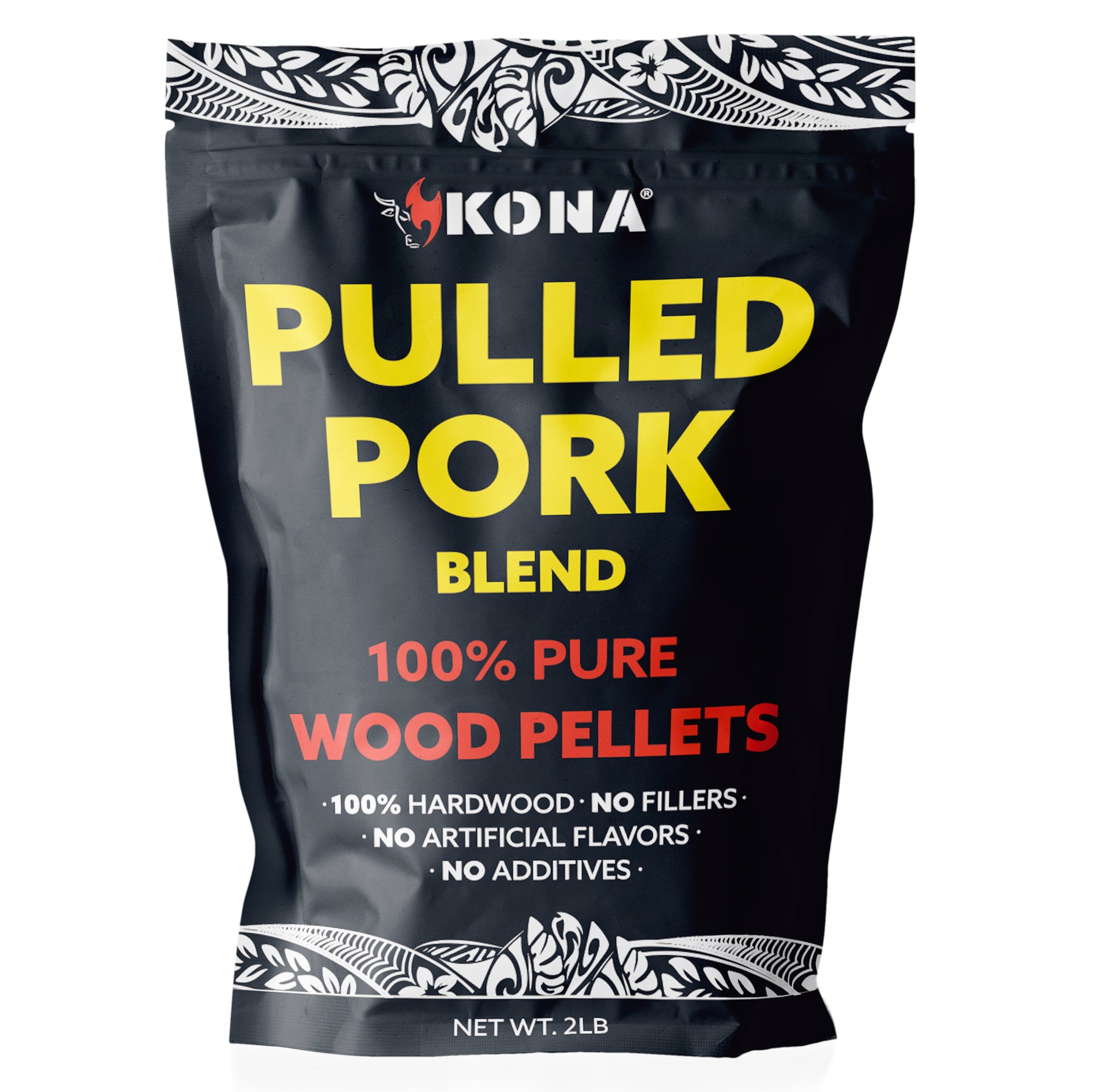 Kona Pulled Pork Blend Smoker Pellets, Intended for Ninja Woodfire Outdoor Grill, 2 lb Resealable Bag