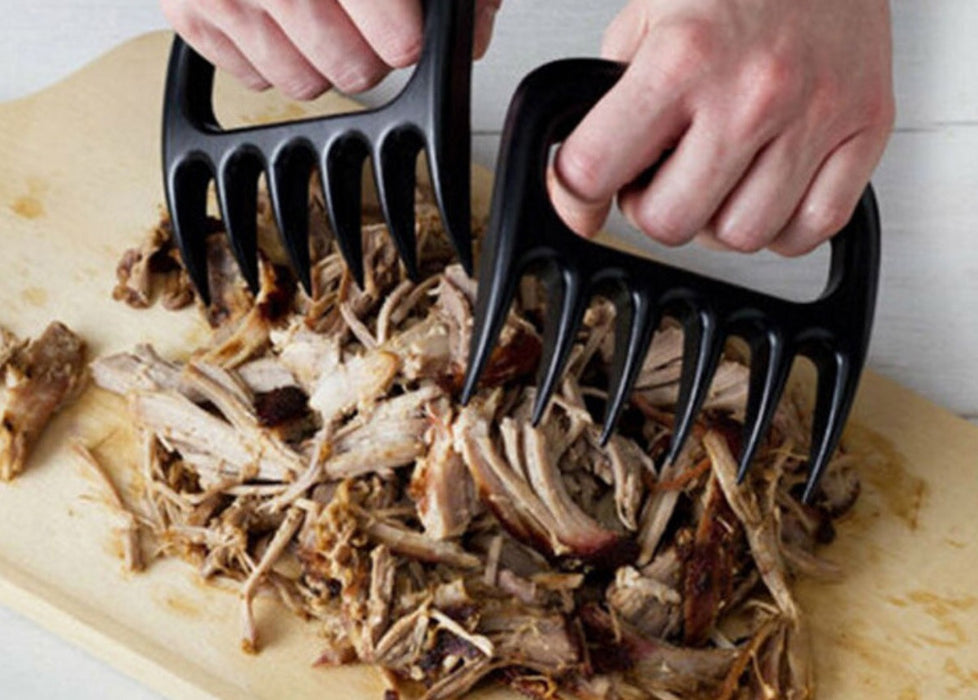 Meat Shredding Claws, Pulled Pork Bear Claws Stainless Steel BBQ Claws with  Wooden Handle, Claws Forks for Shredding, Pulling, Handing